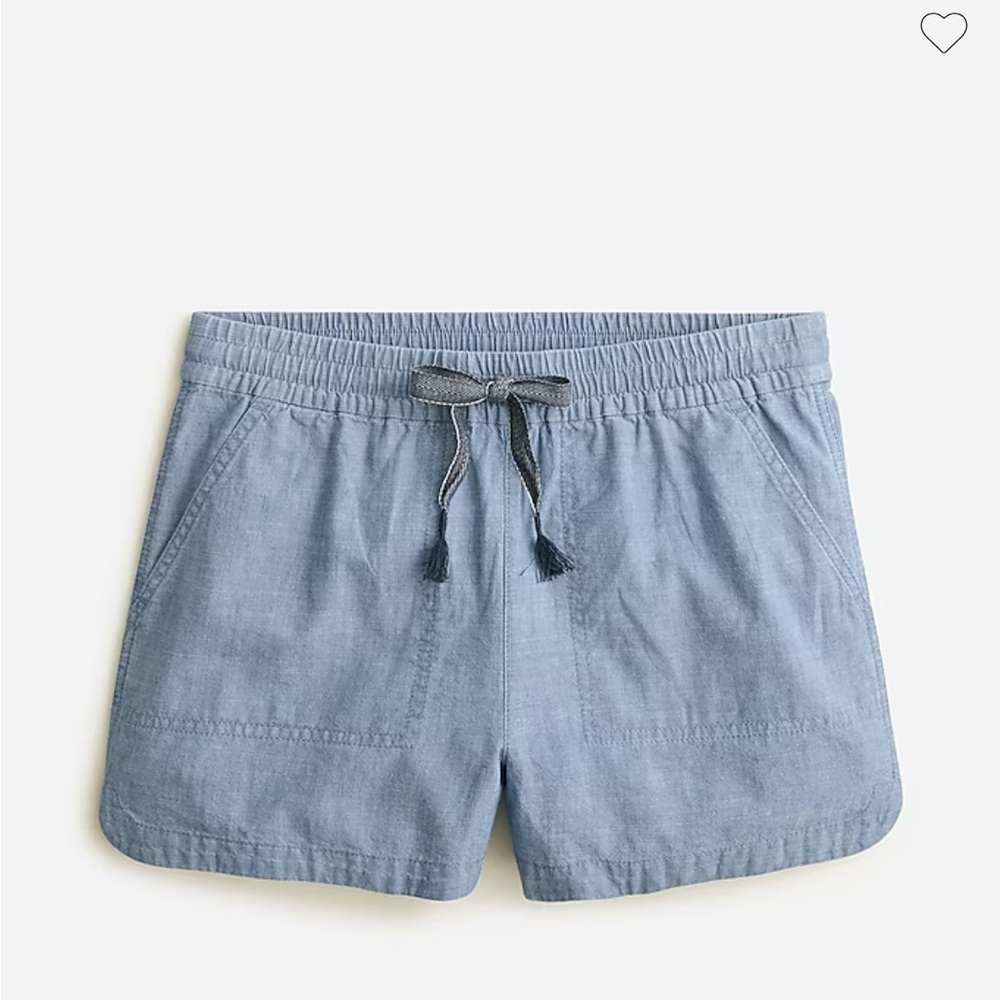 J Crew Chambray Drawstring Shorts